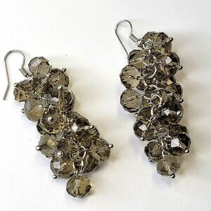 Light Green Acrylic Bead Drop Earrings